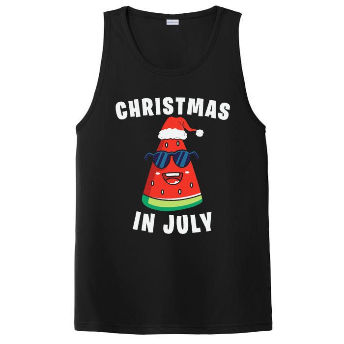 Funny Christmas in July Watermelon PosiCharge Competitor Tank