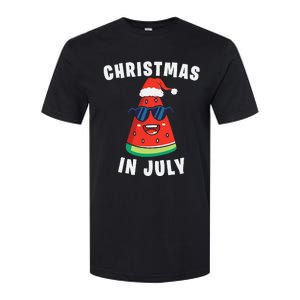 Funny Christmas in July Watermelon Softstyle CVC T-Shirt