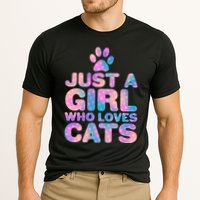 Funny Cute Just A Girl Who Loves Cats Cooling Performance Crew T-Shirt