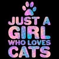 Funny Cute Just A Girl Who Loves Cats Apron