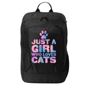 Funny Cute Just A Girl Who Loves Cats City Backpack