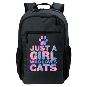 Funny Cute Just A Girl Who Loves Cats Daily Commute Backpack