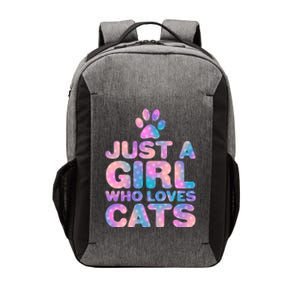 Funny Cute Just A Girl Who Loves Cats Vector Backpack