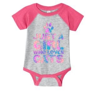 Funny Cute Just A Girl Who Loves Cats Infant Baby Jersey Bodysuit