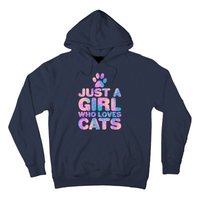 Funny Cute Just A Girl Who Loves Cats Hoodie