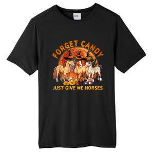 Forget Candy Just Give Me Horses Halloween Tall Fusion ChromaSoft Performance T-Shirt