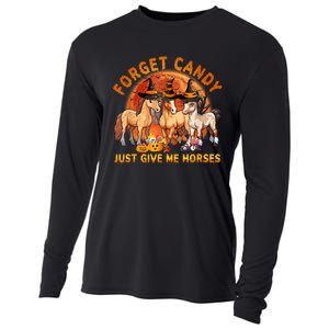 Forget Candy Just Give Me Horses Halloween Cooling Performance Long Sleeve Crew