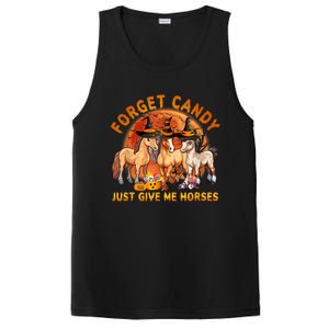 Forget Candy Just Give Me Horses Halloween PosiCharge Competitor Tank