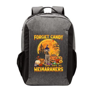 Forget Candy Just Give Me Weimaraners Pumpkin Halloween Gift Vector Backpack