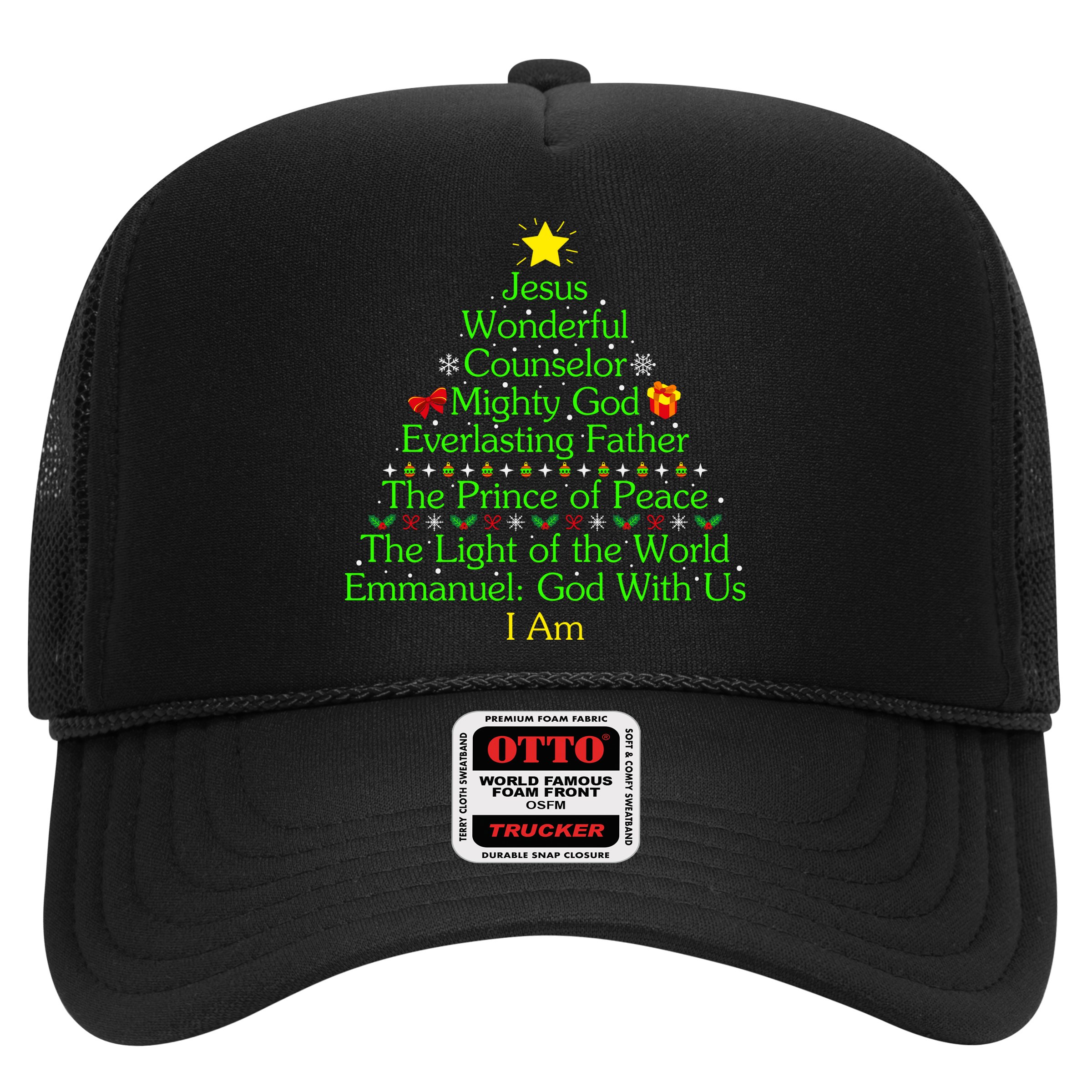 Funny Christmas Jesus Wonderful Counselor Mighty God Hat