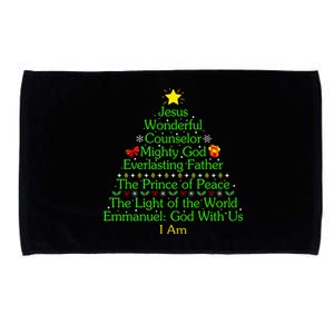 Funny Christmas Jesus Wonderful Counselor Mighty God Microfiber Hand Towel