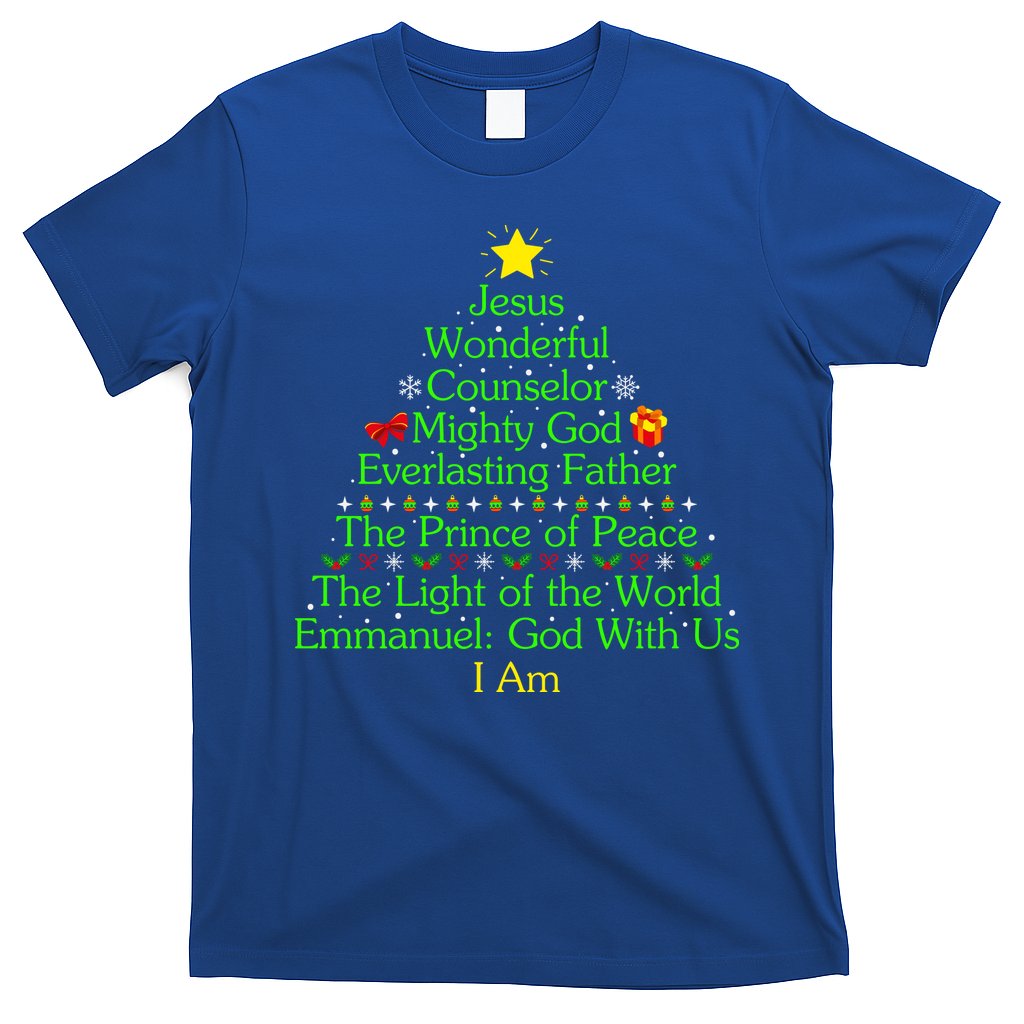 Funny Christmas Jesus Wonderful Counselor Mighty God T-Shirt
