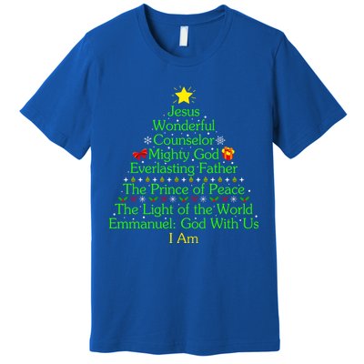 Funny Christmas Jesus Wonderful Counselor Mighty God Premium T-Shirt