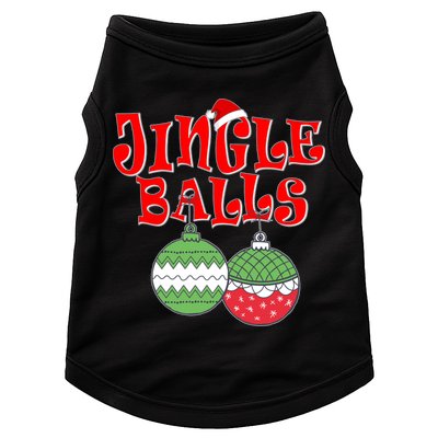 Funny Christmas Jingle Balls Matching Couples Shirts Doggie Tank