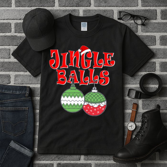 Funny Christmas Jingle Balls Matching Couples Shirts Tall T-Shirt