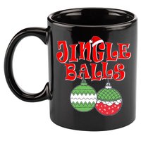 Funny Christmas Jingle Balls Matching Couples Shirts 11oz C Handle Ceramic Mug