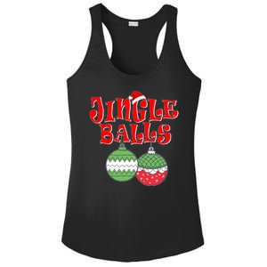 Funny Christmas Jingle Balls Matching Couples Shirts Ladies PosiCharge Competitor Racerback Tank