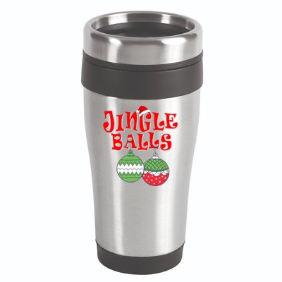 Funny Christmas Jingle Balls Matching Couples Shirts 16oz Travel Tumbler