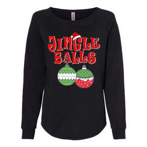 Funny Christmas Jingle Balls Matching Couples Shirts Womens California Wash Sweatshirt