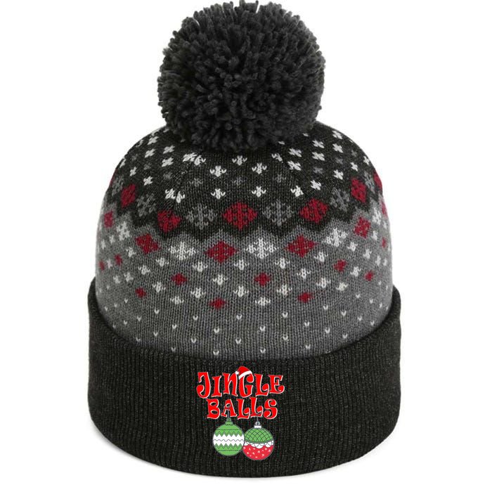 Funny Christmas Jingle Balls Matching Couples Shirts The Baniff Cuffed Pom Beanie