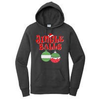 Funny Christmas Jingle Balls Matching Couples Shirts Women's Pullover Hoodie