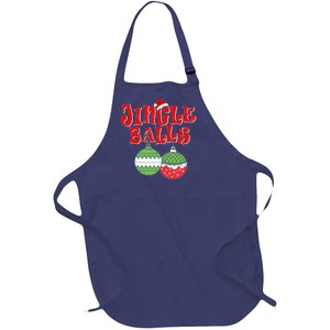 Funny Christmas Jingle Balls Matching Couples Shirts Full-Length Apron With Pockets