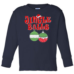 Funny Christmas Jingle Balls Matching Couples Shirts Toddler Long Sleeve Shirt