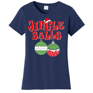 Funny Christmas Jingle Balls Matching Couples Shirts Women's T-Shirt