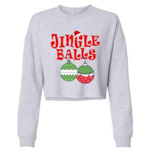 Funny Christmas Jingle Balls Matching Couples Shirts Cropped Pullover Crew