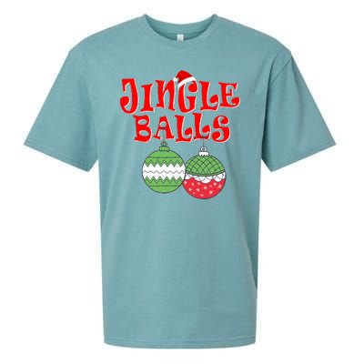 Funny Christmas Jingle Balls Matching Couples Shirts Sueded Cloud Jersey T-Shirt