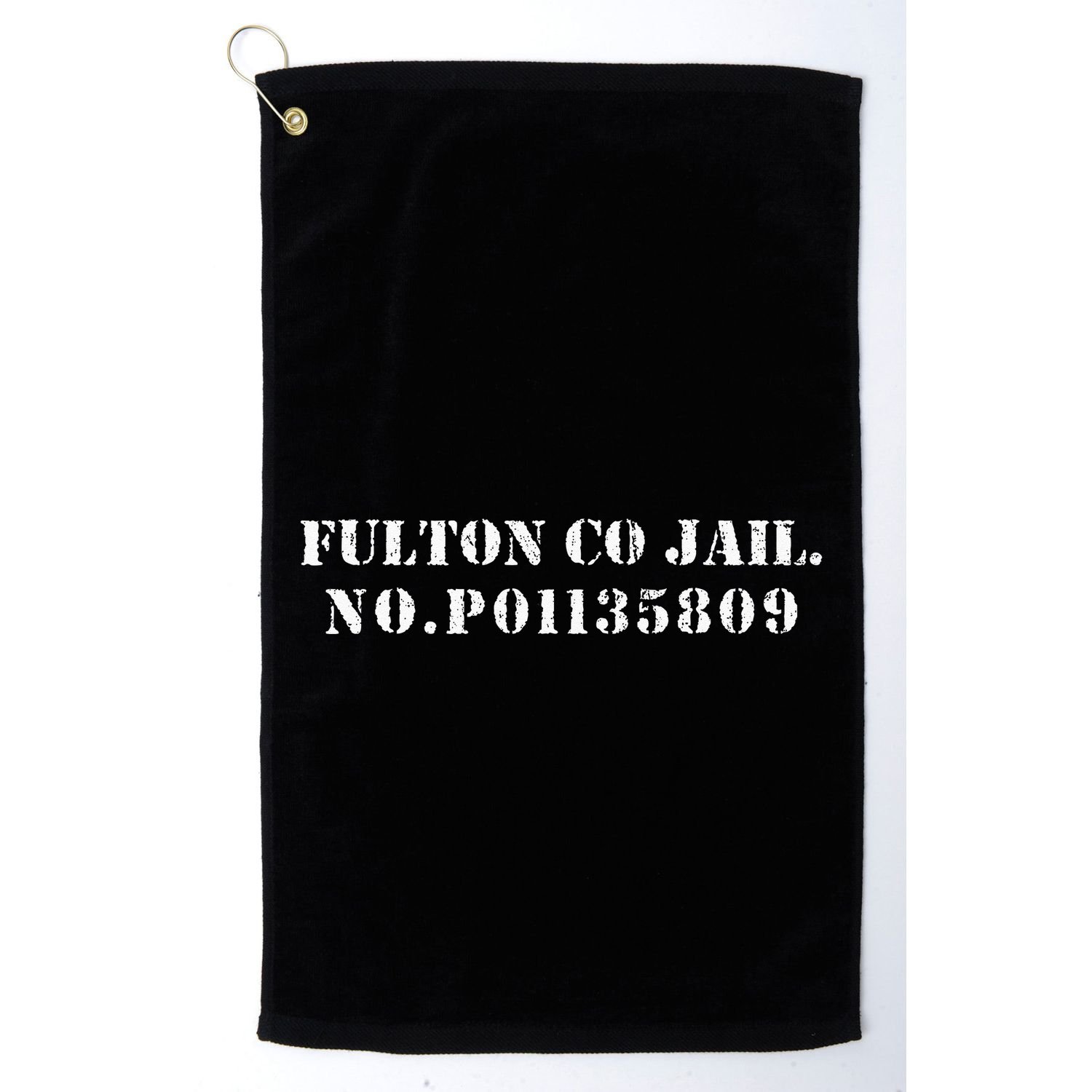 Fulton County Jail No P01135809 Donald Trump President Golf Towel