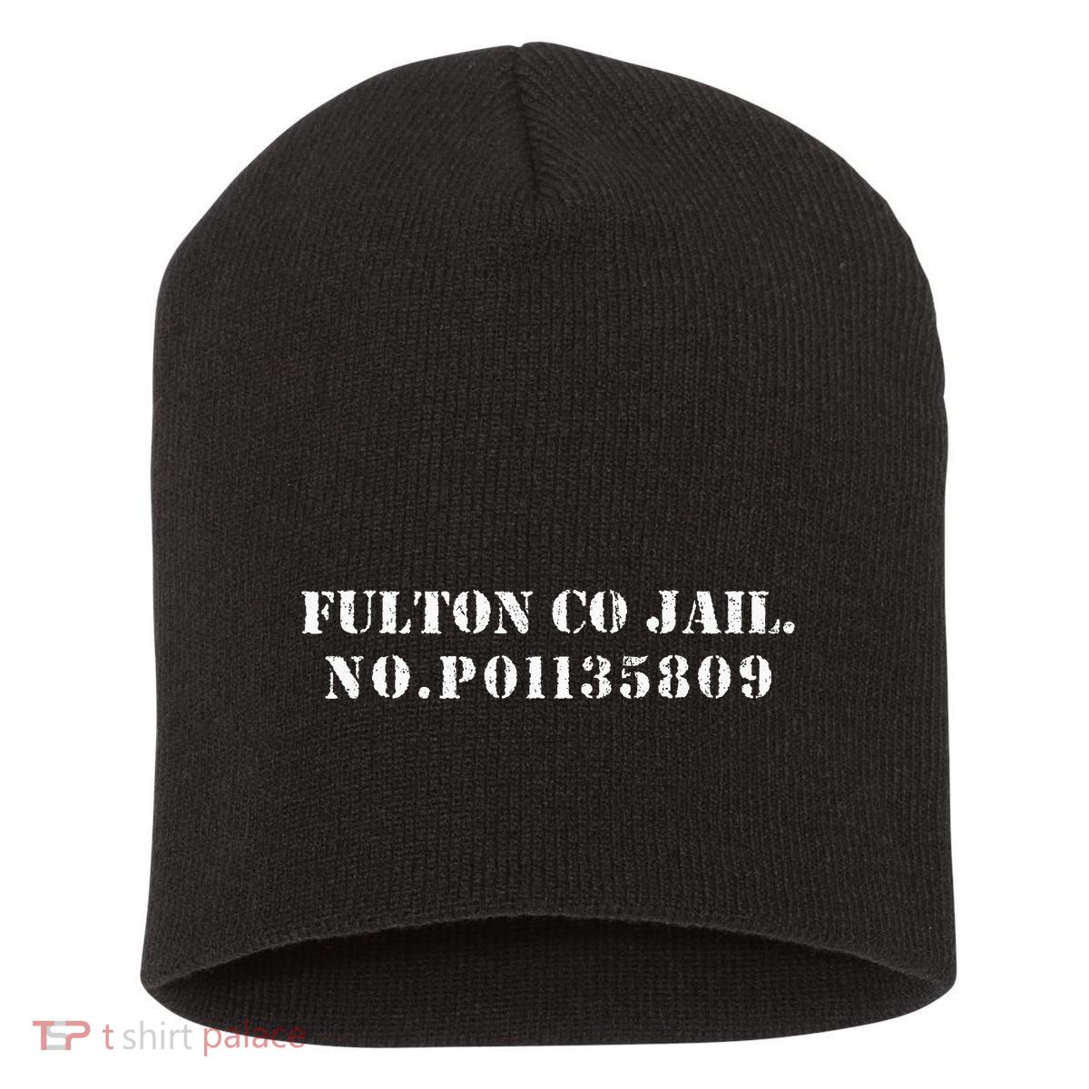 Fulton County Jail No P01135809 Donald Trump President Short Acrylic Beanie