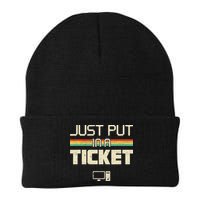 Funny Computer Just Put In A Ticket Fun Computer Help Desk It Tech Tech Knit Cap Winter Beanie