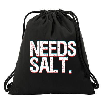 Funny Chef Joke Needs Salt And Condits Professional Chef Cute Gift Drawstring Bag