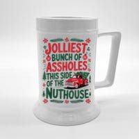 Funny Christmas Jolliest Bunch Of Assholes This Side Of The Nut House Xmas Gift Beer Stein