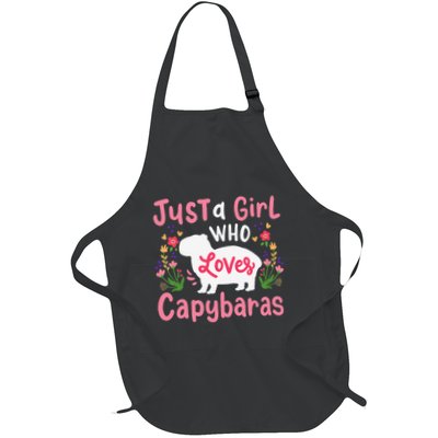 Funny Capybara Just a Girl Who Shirt Loves Capybaras  Apron