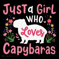 Funny Capybara Just a Girl Who Shirt Loves Capybaras  Flatbill Hat