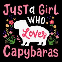 Funny Capybara Just a Girl Who Shirt Loves Capybaras  16 in Basic Backpack