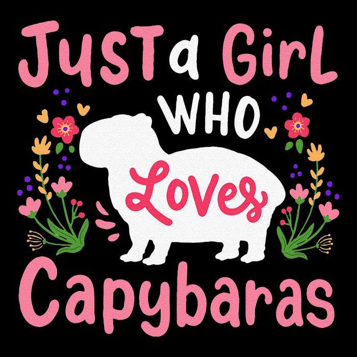 Funny Capybara Just a Girl Who Shirt Loves Capybaras  16 in Basic Backpack
