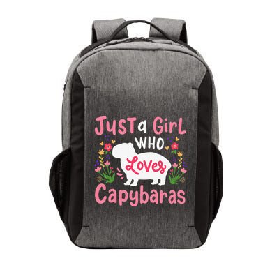Funny Capybara Just a Girl Who Shirt Loves Capybaras  Vector Backpack