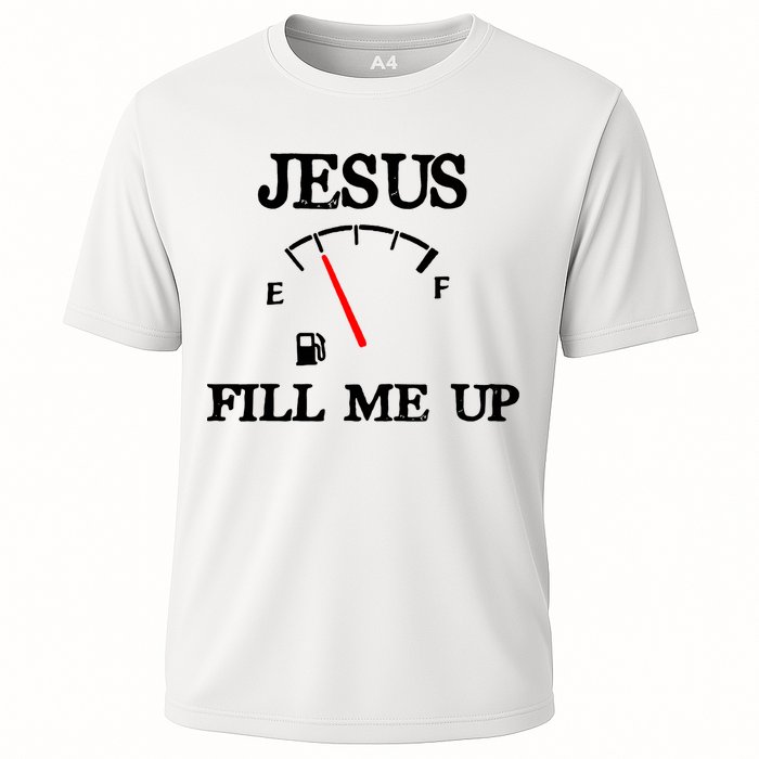 Funny Christian Jesus Fill Me Up Cooling Performance Crew T-Shirt