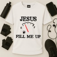Funny Christian Jesus Fill Me Up Cooling Performance Crew T-Shirt