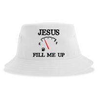 Funny Christian Jesus Fill Me Up Sustainable Bucket Hat
