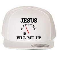 Funny Christian Jesus Fill Me Up Wool Snapback Cap