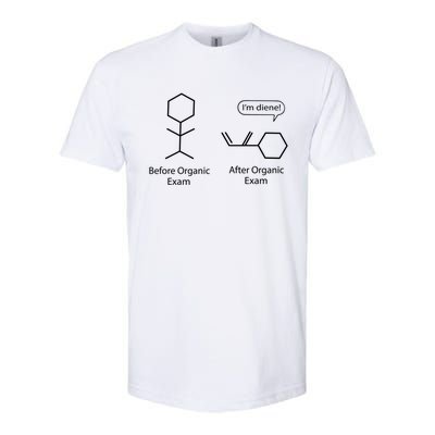 Funny Chemistry Joke Organic Chemistry Before After Exams Gift Softstyle CVC T-Shirt