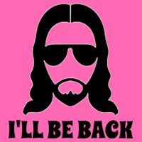 Funny Christian Jesus I'll Be Back Stripe Pom Pom Beanie