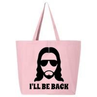 Funny Christian Jesus I'll Be Back 25L Jumbo Tote