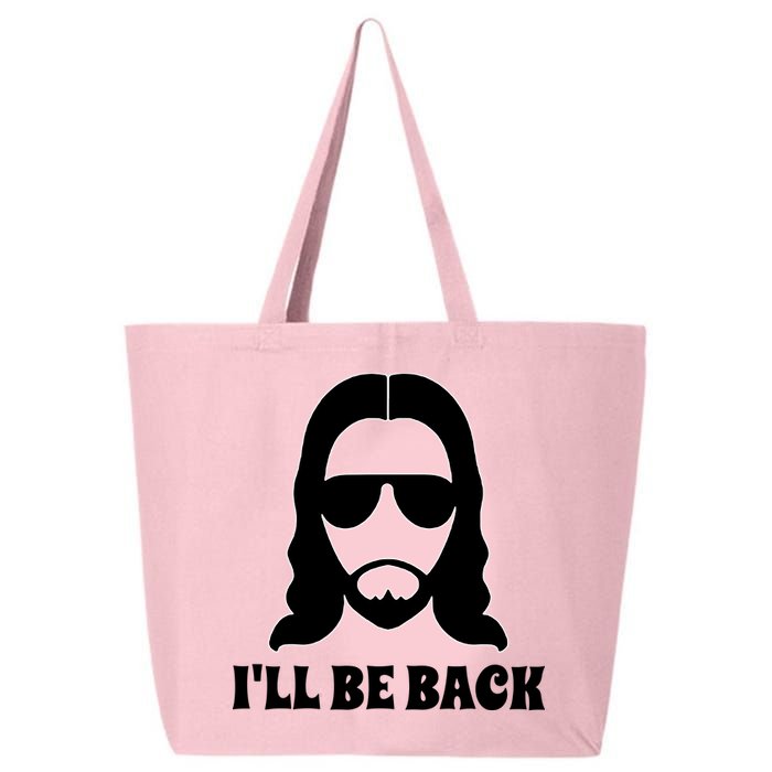 Funny Christian Jesus I'll Be Back 25L Jumbo Tote