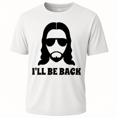 Funny Christian Jesus I'll Be Back Performance Shirt