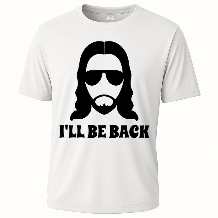 Funny Christian Jesus I'll Be Back Cooling Performance Crew T-Shirt